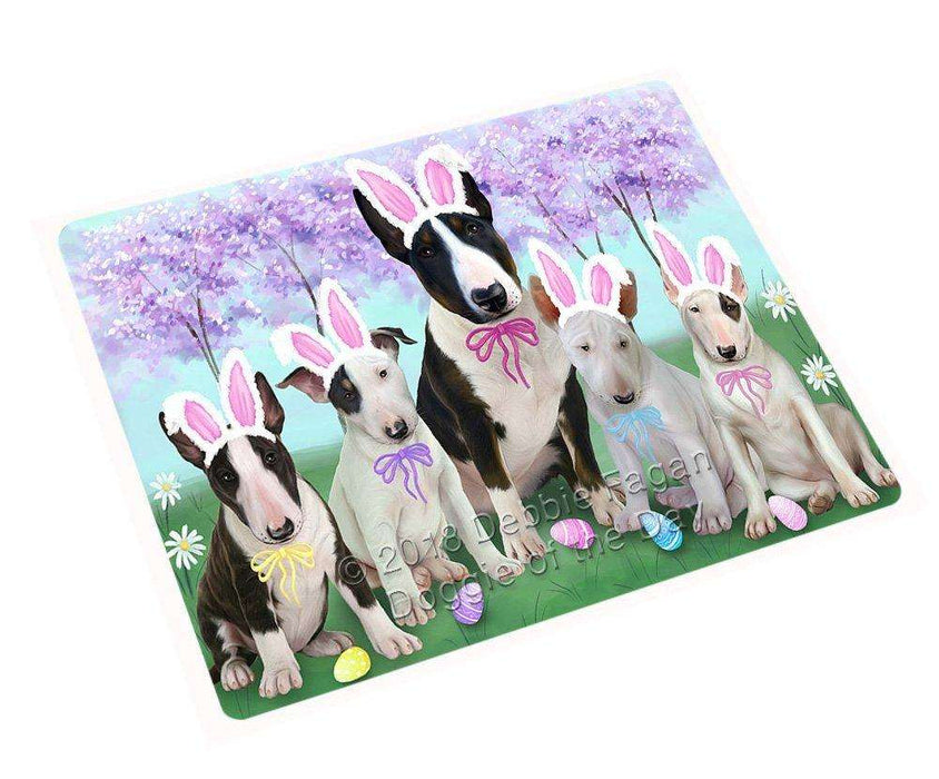Bull Terriers Dog Easter Holiday Large Refrigerator / Dishwasher Magnet RMAG54174 (8.7" x 11.5")