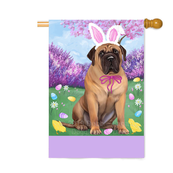Personalized Easter Holiday Bull Mastiff Dog Custom House Flag FLG-DOTD-A58846