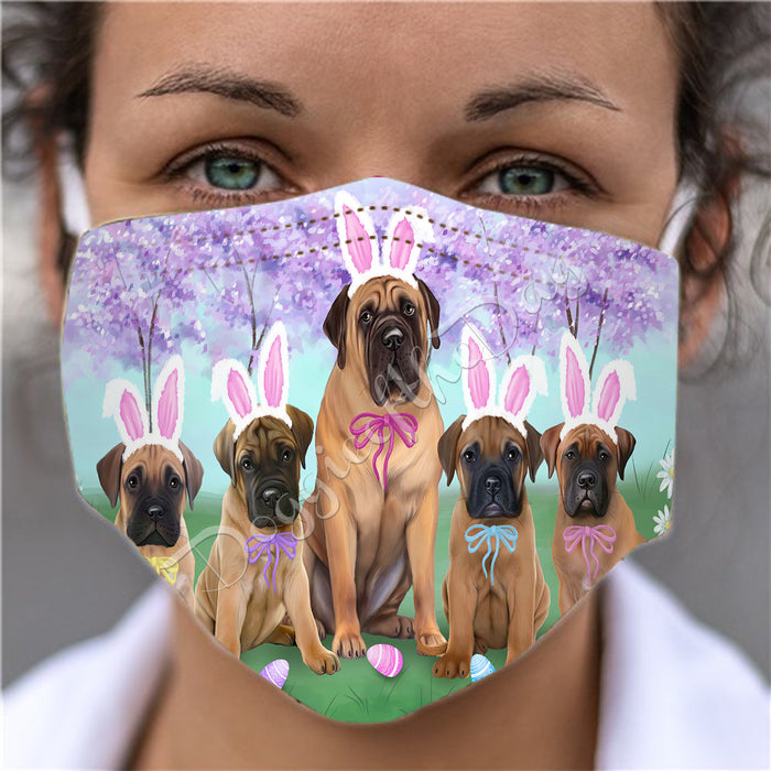 Easter Holiday Bullmastiff Dogs Face Mask FM49585