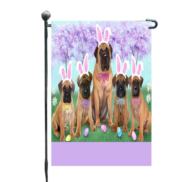 Personalized Easter Holiday Bull Mastiff Dogs Custom Garden Flags GFLG-DOTD-A58792
