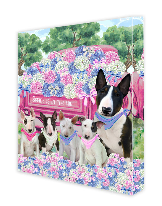 Bull Terrier Canvas: Explore a Variety of Designs, Custom, Digital Art Wall Painting, Personalized, Ready to Hang Halloween Room Decor, Pet Gift for Dog Lovers