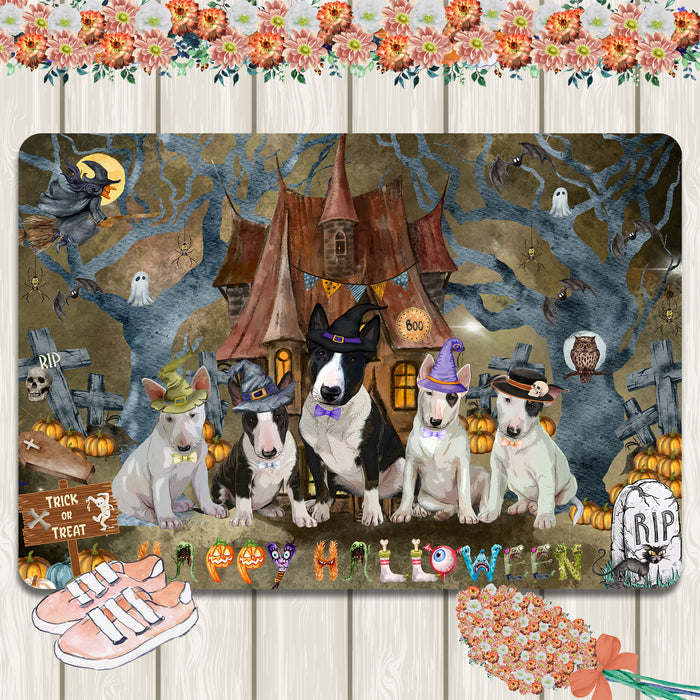 Bull Terrier Area Rug and Runner, Explore a Variety of Designs, Custom, Floor Carpet Rugs for Home, Indoor and Living Room, Personalized, Gift for Dog and Pet Lovers