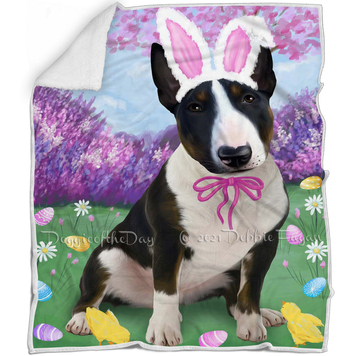 Bull Terrier Dog Easter Holiday Blanket BLNKT57252