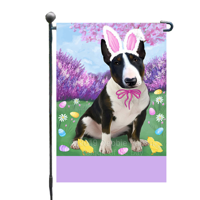 Personalized Easter Holiday Bull Terrier Dog Custom Garden Flags GFLG-DOTD-A58793