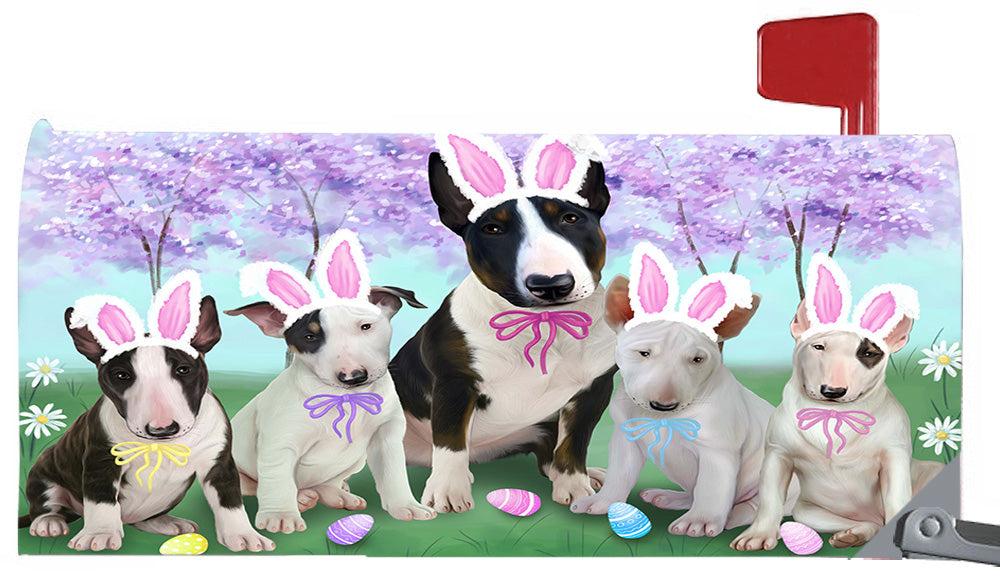 Easter Holidays Bull Terrier Dogs Magnetic Mailbox Cover MBC48385