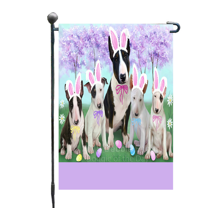 Personalized Easter Holiday Bull Terrier Dogs Custom Garden Flags GFLG-DOTD-A58794