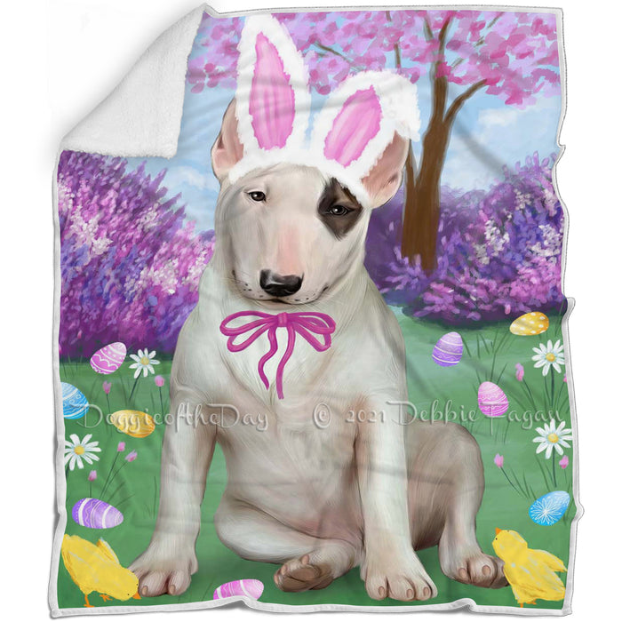 Bull Terrier Dog Easter Holiday Blanket BLNKT57270