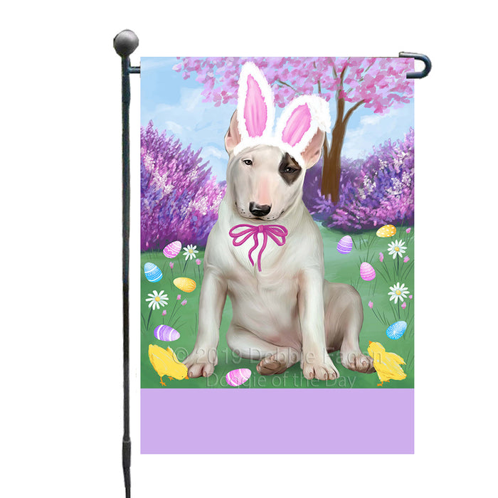 Personalized Easter Holiday Bull Terrier Dog Custom Garden Flags GFLG-DOTD-A58795