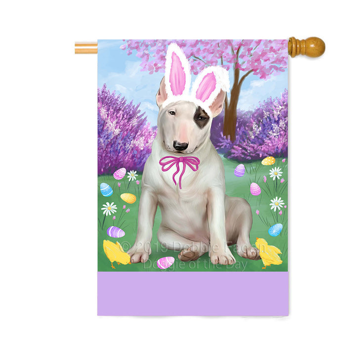 Personalized Easter Holiday Bull Terrier Dog Custom House Flag FLG-DOTD-A58851