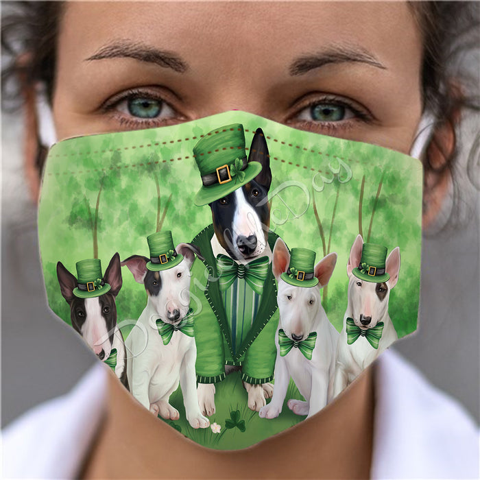 St. Patricks Day Irish Bulldog Dogs Face Mask FM50136