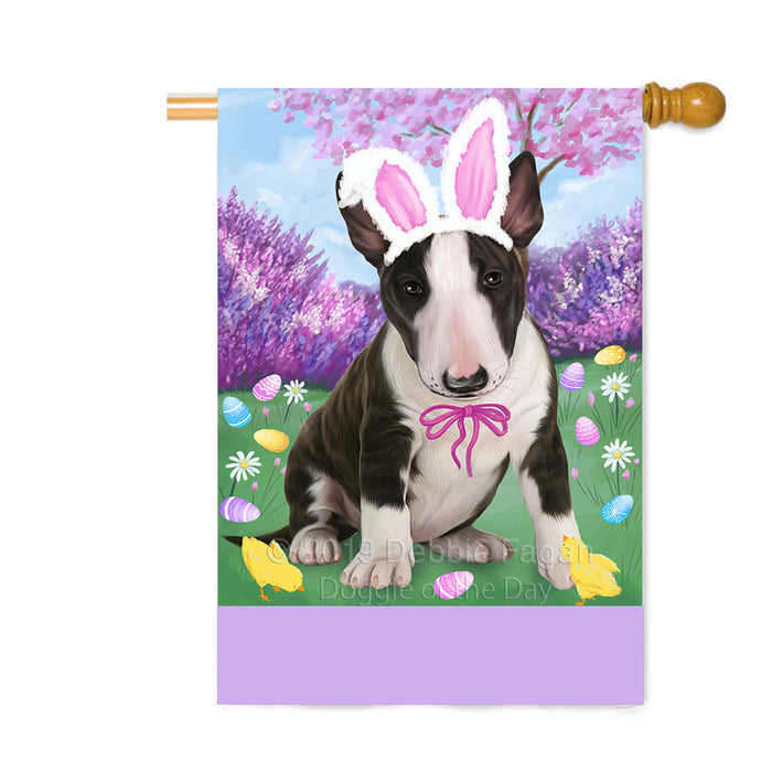 Personalized Easter Holiday Bull Terrier Dog Custom House Flag FLG-DOTD-A58852