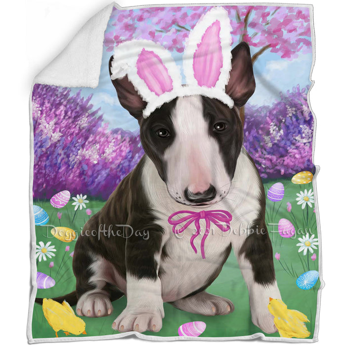 Bull Terrier Dog Easter Holiday Blanket BLNKT57279