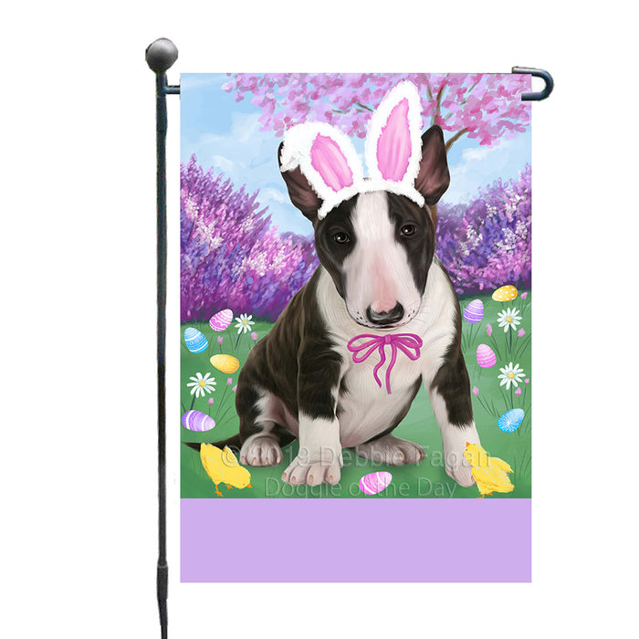 Personalized Easter Holiday Bull Terrier Dog Custom Garden Flags GFLG-DOTD-A58796
