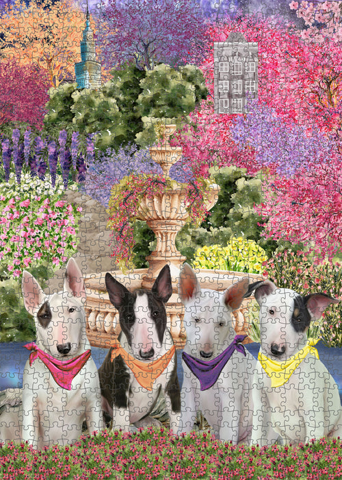 Bull Terrier Jigsaw Puzzle: Interlocking Puzzles Games for Adult, Explore a Variety of Custom Designs, Personalized, Pet and Dog Lovers Gift