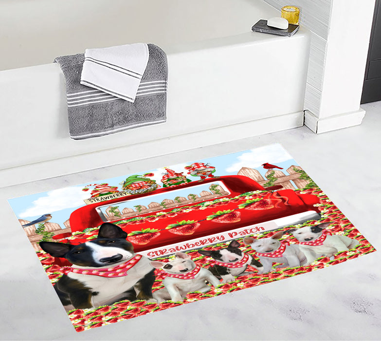 Bull Terrier Bath Mat: Explore a Variety of Designs, Custom, Personalized, Anti-Slip Bathroom Rug Mats, Gift for Dog and Pet Lovers