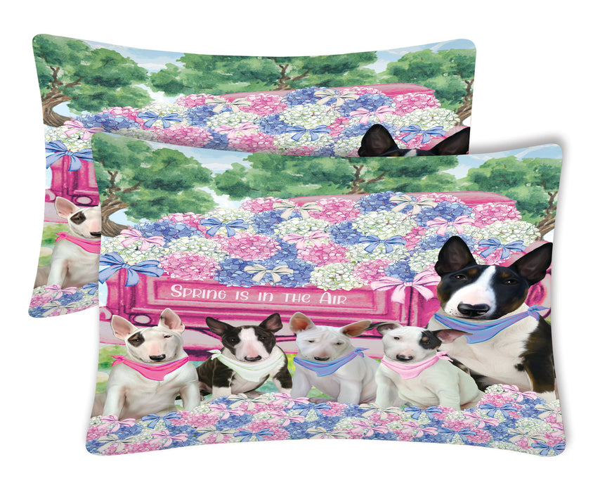 Bull Terrier Pillow Case, Soft and Breathable Pillowcases Set of 2, Explore a Variety of Designs, Personalized, Custom, Gift for Dog Lovers