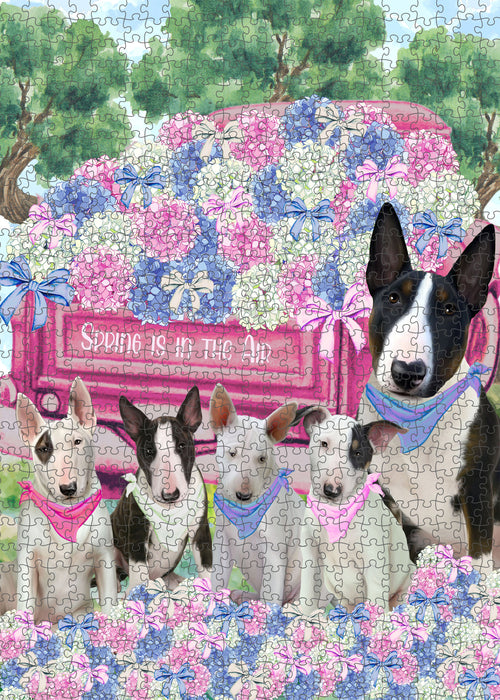 Bull Terrier Jigsaw Puzzle, Interlocking Puzzles Games for Adult, Explore a Variety of Designs, Personalized, Custom, Gift for Pet and Dog Lovers