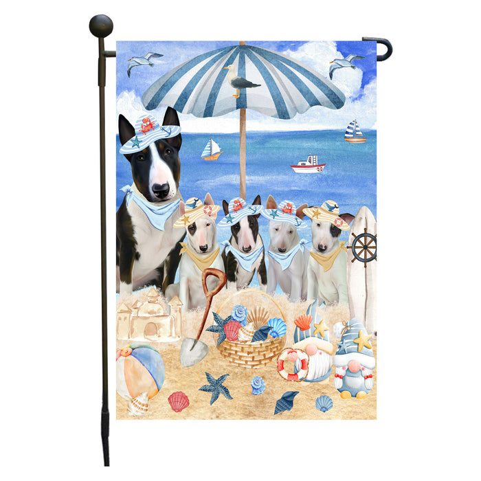 Bull Terrier Dogs Garden Flag, Double-Sided Outdoor Yard Garden Decoration, Explore a Variety of Designs, Custom, Weather Resistant, Personalized, Flags for Dog and Pet Lovers