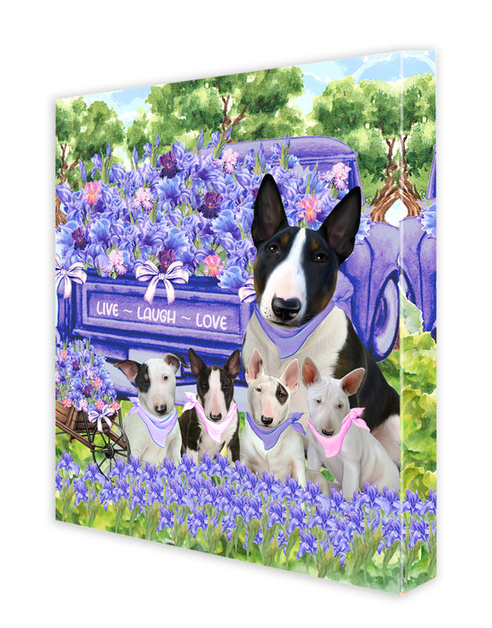 Bull Terrier Canvas: Explore a Variety of Personalized Designs, Custom, Digital Art Wall Painting, Ready to Hang Room Decor, Gift for Dog and Pet Lovers