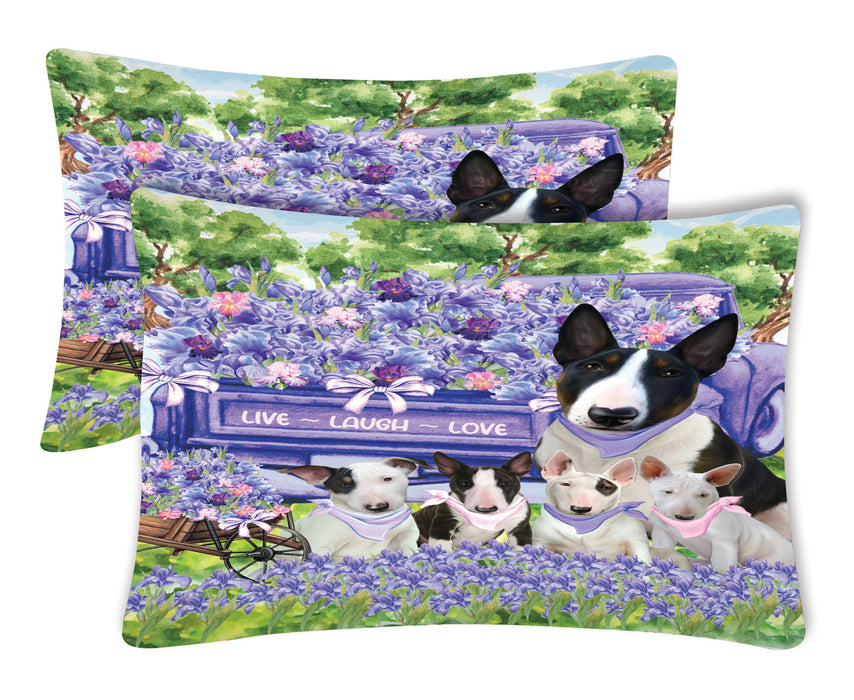 Bull Terrier Pillow Case: Explore a Variety of Designs, Custom, Standard Pillowcases Set of 2, Personalized, Halloween Gift for Pet and Dog Lovers