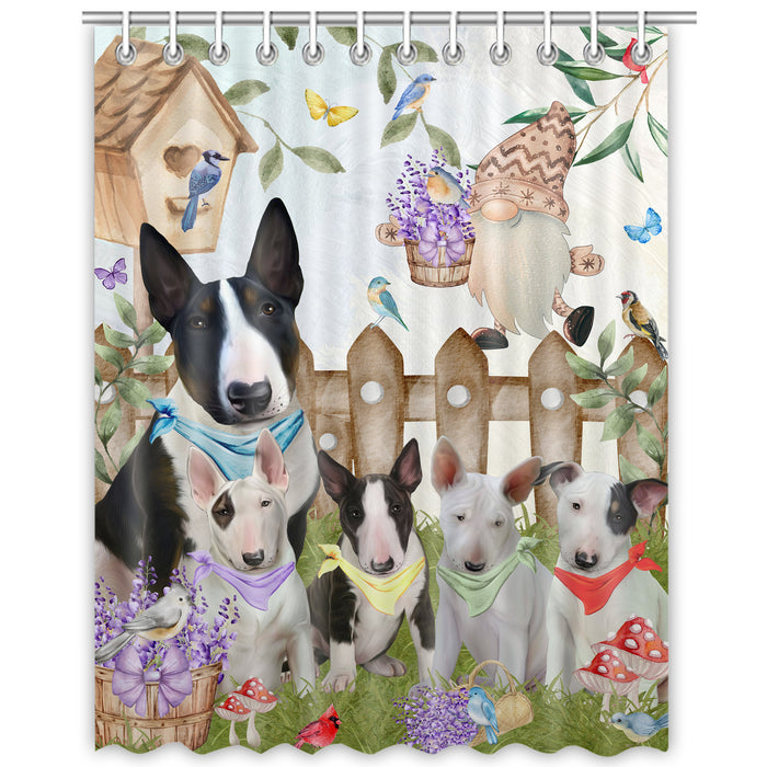 Bull Terrier Shower Curtain: Explore a Variety of Designs, Custom, Personalized, Waterproof Bathtub Curtains for Bathroom with Hooks, Gift for Dog and Pet Lovers