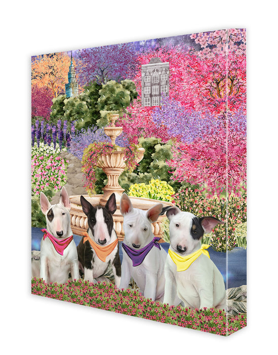 Bull Terrier Wall Art Canvas, Explore a Variety of Designs, Personalized Digital Painting, Custom, Ready to Hang Room Decor, Gift for Dog and Pet Lovers