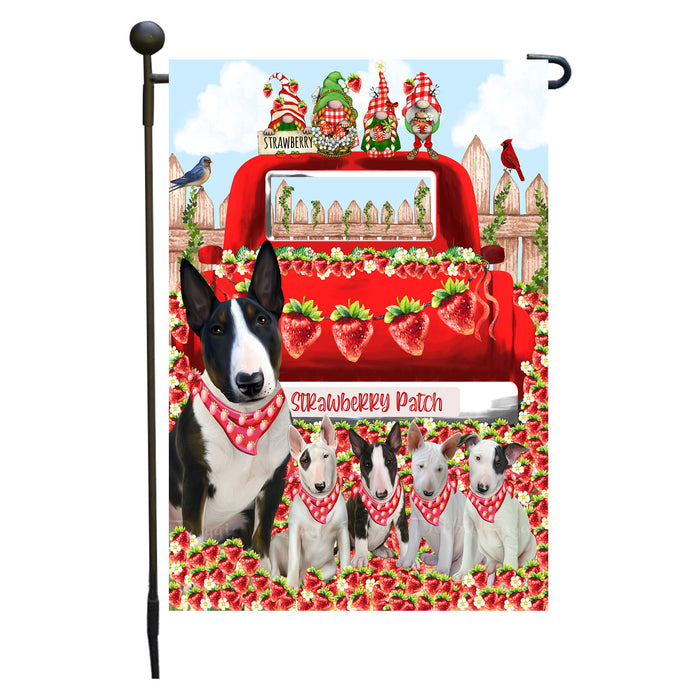 Bull Terrier Dogs Garden Flag: Explore a Variety of Custom Designs, Double-Sided, Personalized, Weather Resistant, Garden Outside Yard Decor, Dog Gift for Pet Lovers