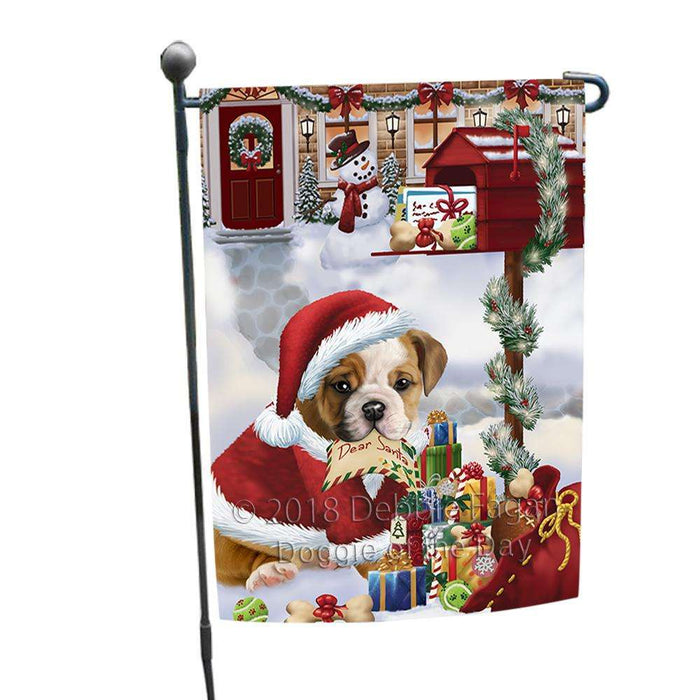 Bulldog Dear Santa Letter Christmas Holiday Mailbox Garden Flag GFLG53942