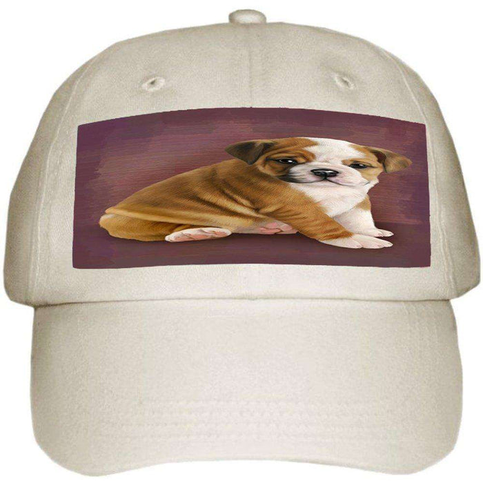 Bulldog Dog Ball Hat Cap