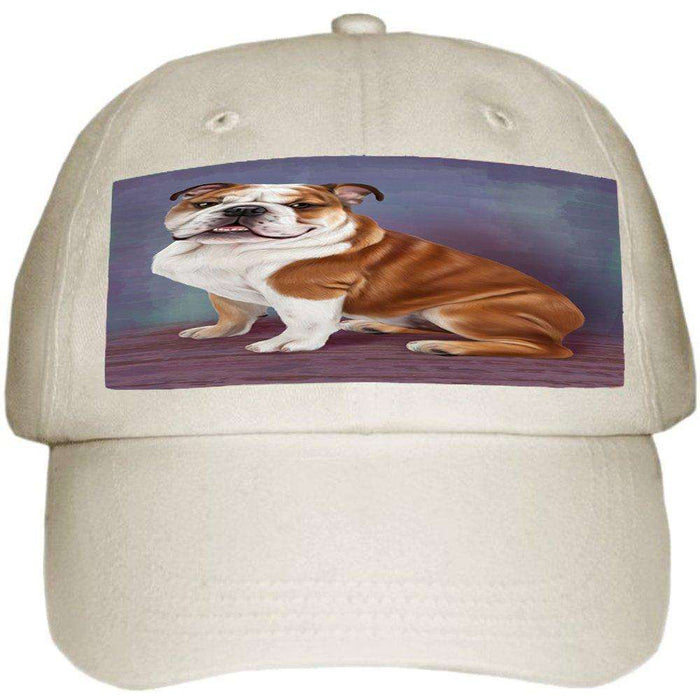 Bulldog Dog Ball Hat Cap