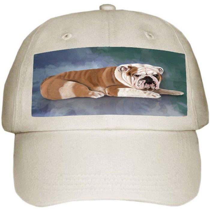 Bulldog Dog Ball Hat Cap