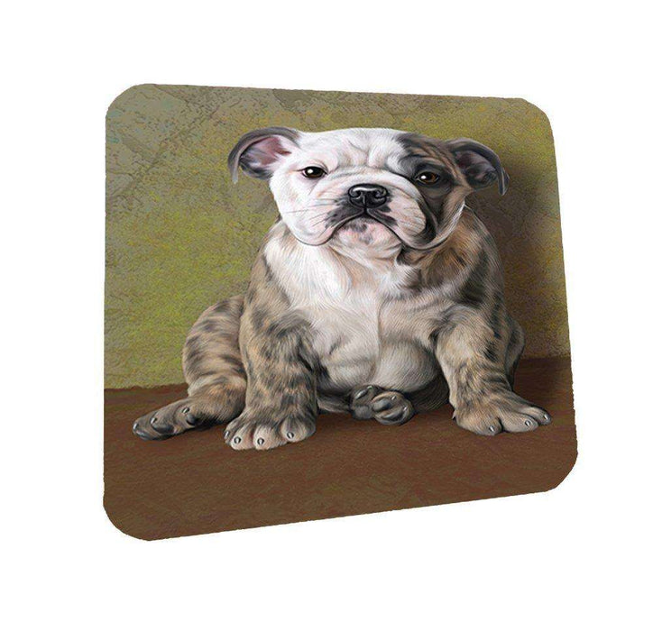 Bulldog Dog Coasters Set of 4