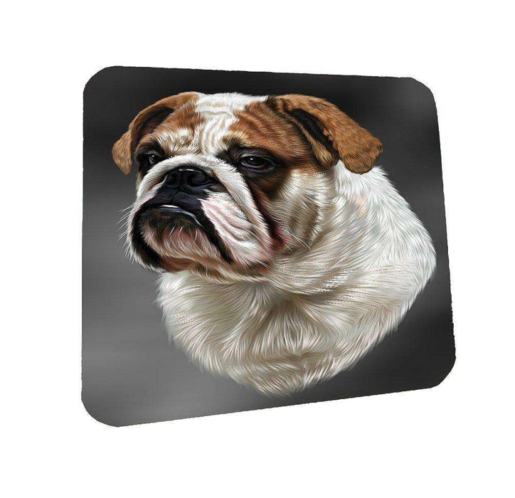 Bulldog Dog Coasters Set of 4