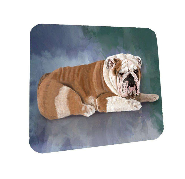 Bulldog Dog Coasters Set of 4