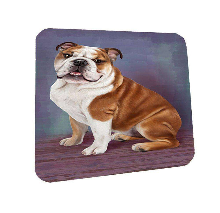 Bulldog Dog Coasters Set of 4