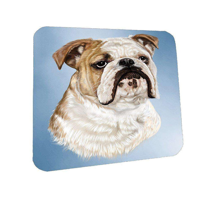 Bulldog Dog Coasters Set of 4