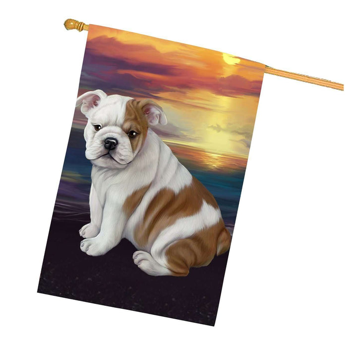 Bulldog Dog House Flag