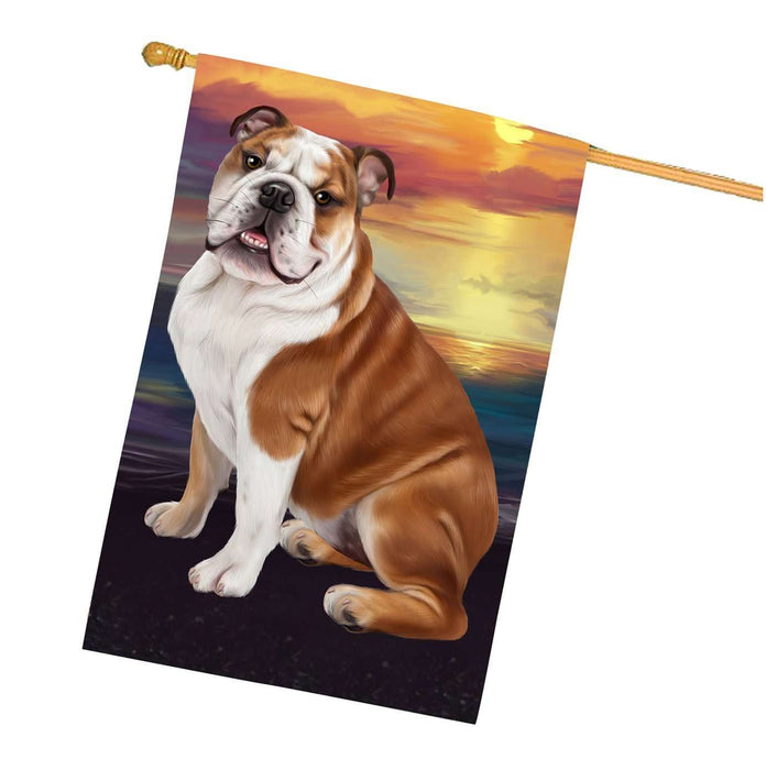 Bulldog Dog House Flag