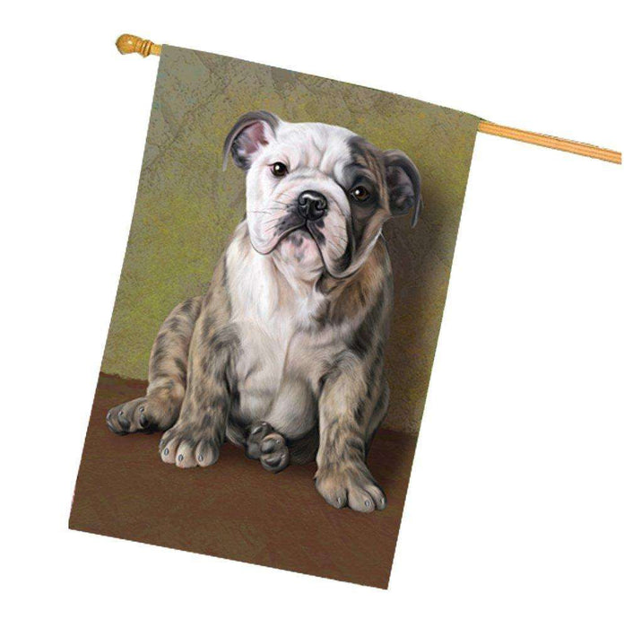 Bulldog Dog House Flag