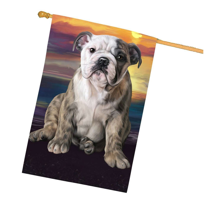 Bulldog Dog House Flag