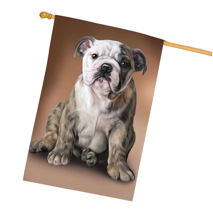 Bulldog Dog House Flag