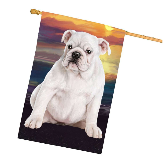 Bulldog Dog House Flag