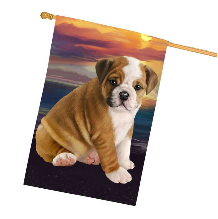 Bulldog Dog House Flag