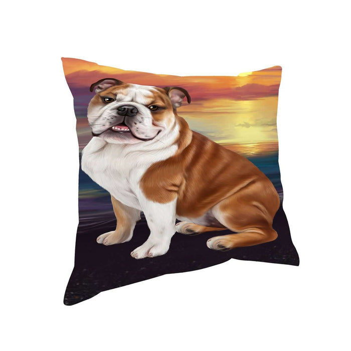 Bulldog Dog Throw Pillow