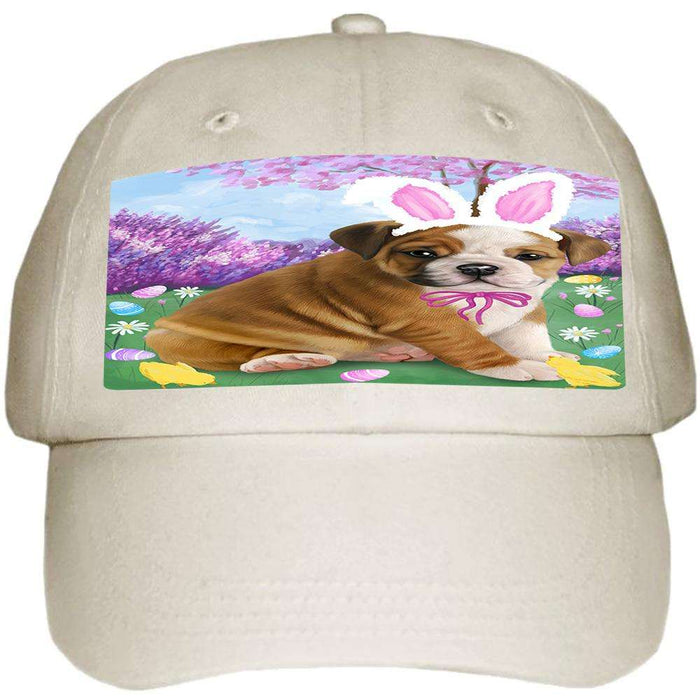 Bulldog Easter Holiday Ball Hat Cap HAT50967