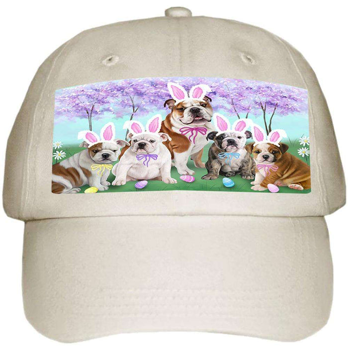 Bulldog Easter Holiday Ball Hat Cap HAT50976