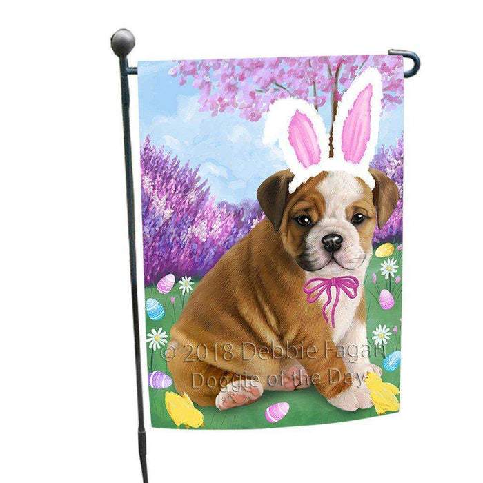 Bulldog Easter Holiday Garden Flag GFLG48987