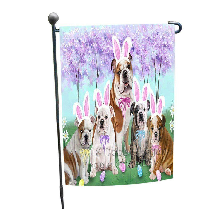 Bulldog Easter Holiday Garden Flag GFLG48990