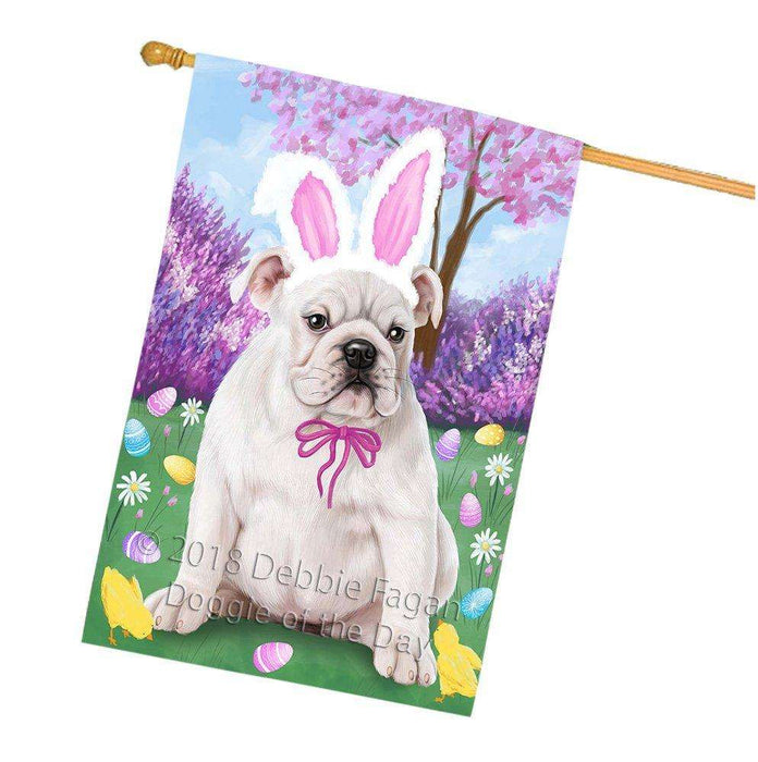 Bulldog Easter Holiday House Flag FLG49045