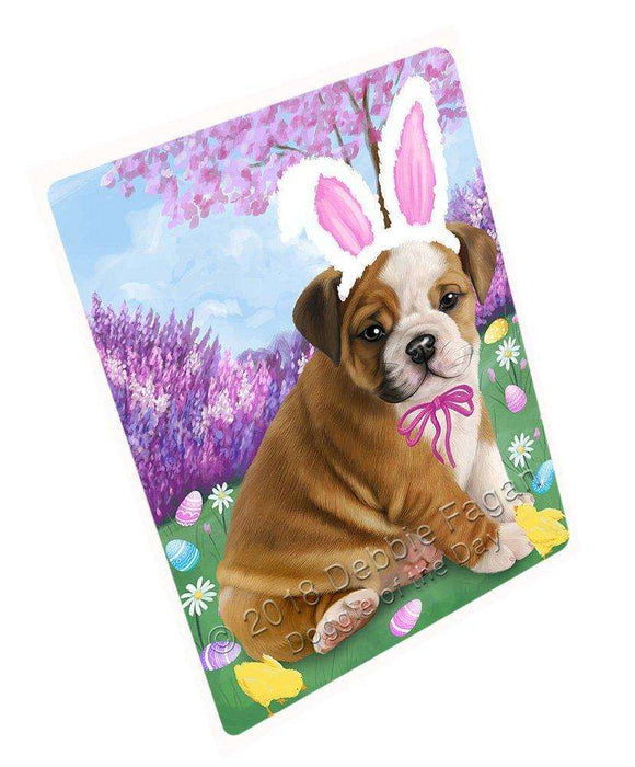 Bulldog Easter Holiday Large Refrigerator / Dishwasher Magnet RMAG54204